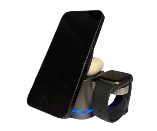 3 in 1 Magnetic Foldable 15W Wireless Charger Stand
