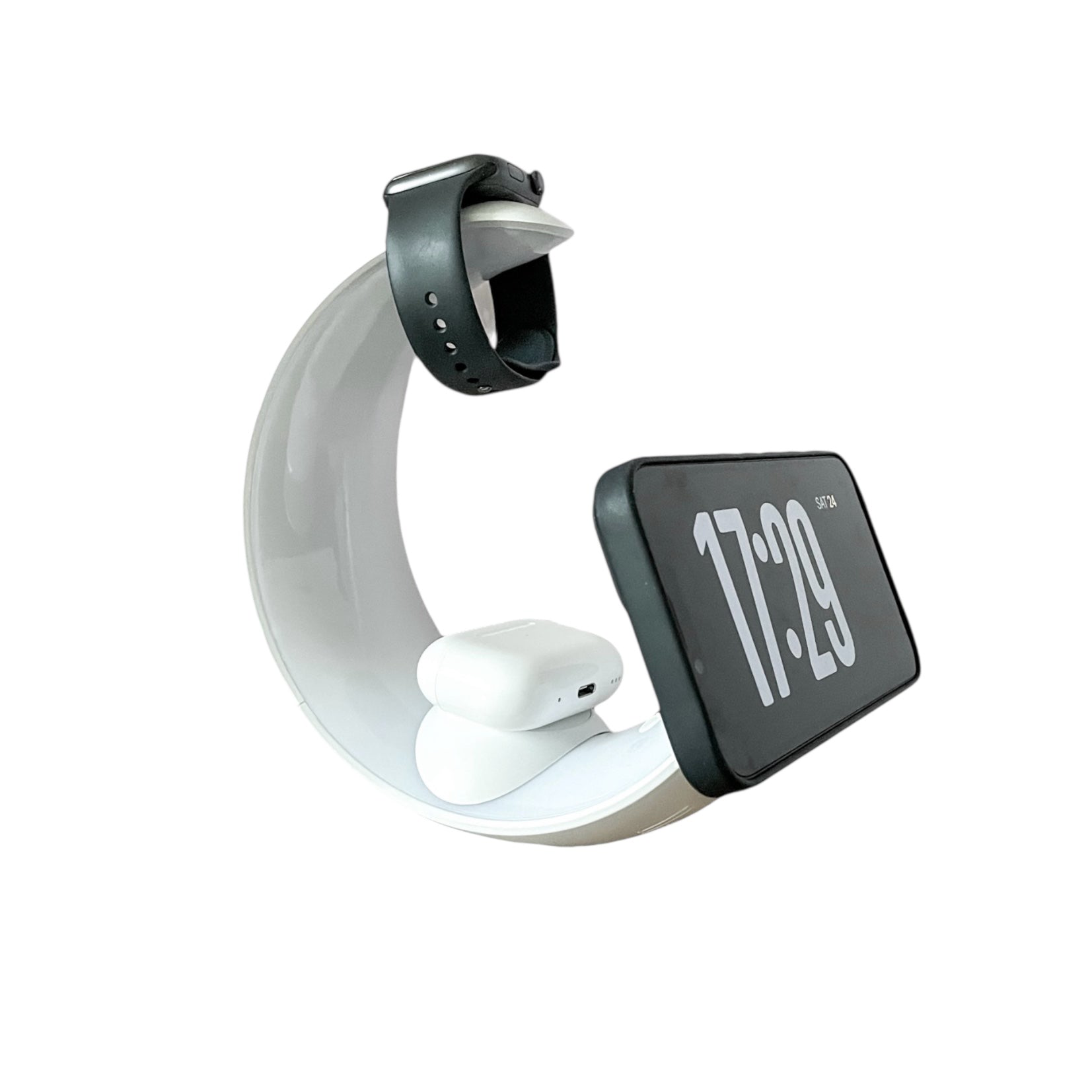 Wireless Magsafe 3 In 1 Charger With Ambient Lighting